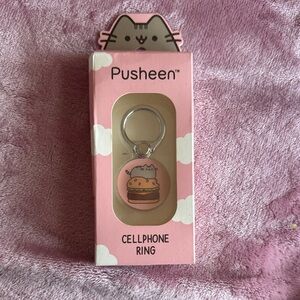 Pusheen Pink Burger Cellphone Ring